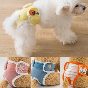 Hundebekleidung, Cartoon-Druck, Windel, waschbar, Haustier, physiologische Hose, Hündin, Höschen, Unterwäsche für Hunde, Couche Pour Chien