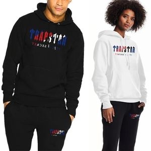 Mens Tracksuits Mens Tracksuit Trend Trend مقنعين 2 قطع وضعت هوديي قميص Sweatshirt sportwear زي الركض Trapstar Man Clothing 221010