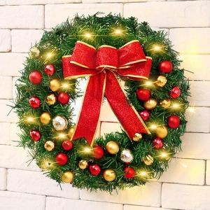 装飾的な花30/40cmクリスマスリース吊り下げ装置の玄関壁の壁の飾り飾り飾り飾り飾り飾りクリスマスギフト