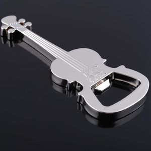 Creative Gift Zinc Alloy Beer Guitar Bottle Opener Keychain Key Ring Key Chain Openers Festival Party Supplies RRE14855