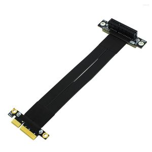 Computerkabel PCIe 3.0 X4 Verlängerungskabel 32 G/bps PCI Express 4x Grafik SSD RAID Extender Konvertierung Riser Karte Vertikal 90 R22SL / 270