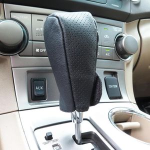 Interiörstillbehör Anti-Slip Car Gear Shift Knob Cover Collors Case Automatic Transmission Handle Shifter Level Change Stick Head
