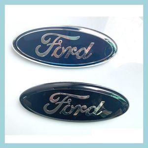 Car Badges Car Front Badges 9 Inch Hood Bonnet Emblem Badge Rear Trunk Sticker For Ford Skl F150 F250 Explorer Edge Accessories Drop Dhrwe