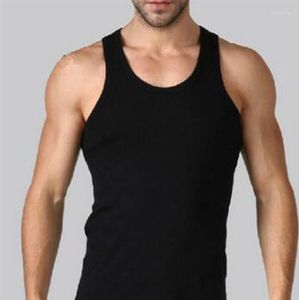 Tanques masculinos Tops Men Slim Fit Top Colort Bodybuilding Fitness NOVILTY NOVIDADE