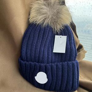 nitted Fur Pom Hat Fashion Designer Skull Cap Letters Beanie Men and Women Unisex Cashmere HighQuality