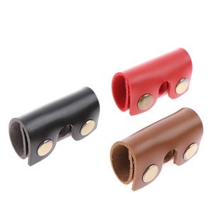 Wholesale Bag Clips Leather Safety Razor Cover Travel Case Double Edge Razor Head Protecting Sheath Blade Guard Shaving Fits Most KD1