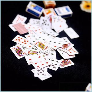 Other Festive Party Supplies Fun Mini Poker Finger Travel Playing Card Super Small Cute Pocket Thumb Room Dormitory Drop Delivery 20 Dhvup