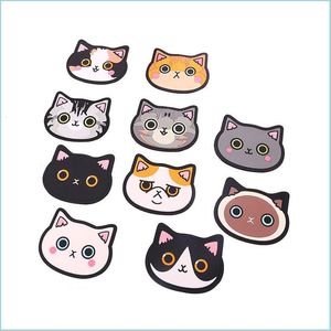 Other Home Decor See Pic Home Decor Sile Cat Shaped Tea Coaster Cup Mat Pad Mug Holder Coffee Drinks Table Placemats Heat-Resistant C Dh2Bq