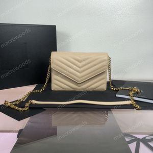 Clutch Bags Fashion Handbags Shoulder Luxurys Designer Bags Chain Gold Silver Women Handbag Genuine Leather Crossbody Bag Envelope Wallet With Card Slot Purse