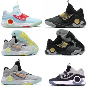 Kevin Durant KD Trey 5 X Scarpe da pallacanestro Scarpe da ginnastica da uomo IX V Blu Chill Nero Metallizzato Oro Bianco Grigio Natale Scarpe da tennis sportive US 7-12