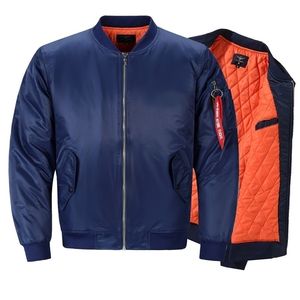 Erkekler Aşağı Parkas Kış Ceket Erkekler Sıradan Katı Ferminalli Erkek Katlar Moda Pamuklu Pilot Pilot Bombacı Bombacılık Ceket Büyük Boy M6XL 221010