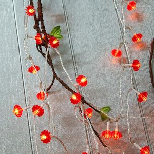 Strings pequenas lanternas Decorações de casamento Luzes LED String for Room Year Festive Decoration Lantern Halloween