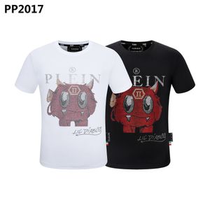 PLEIN BEAR T GÖMLEK Erkek Tasarımcı Tişörtleri Marka Giyim Taklidi PP Kafatası Erkek T-SHIRT YUVARLAK YAKA SS TAŞLAR Klasik Hip Hop Streetwear Tişört En Tees PB 160654