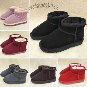 Boots Brand Kids Shouse Girls Boots Winter теплые лодыжки для мальчиков для мальчиков бот детские снежные ботинки детские плюшевые 23-35