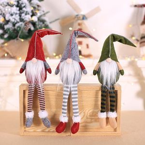 Christmas Decorations 2022 Year Rudolph Santa Claus Sitting Big Doll Fabric Kid Toys Gift For Home Table Ornament