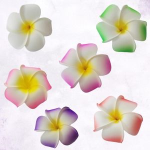 Dekorativa blommor 10st Wommen Hawaiian Artificial Simulation Plumeria Hairn Pins Summer Beach Flower Hair Clips for Wedding Party