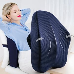 Kudde Support Lumbal Memory Foam för bakre midja Ortopedisk Coccyk Office Stol Bilstolens smärtlindring Massage Pad