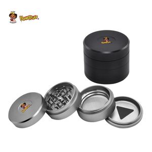 Tütün öğütücüler duman dükkanı sigara içme aksesuarları manyetik uçak alüminyum ot öğütücü CNC dişleri 63mm 7 adet metal tütün kuru kırıcı