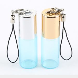 3 ml 5 ml Roll-On-Glasflaschen Perlenfarbener Duft-Parfüm-ätherisches Öl-Flasche mit Edelstahl-Kugelrolle