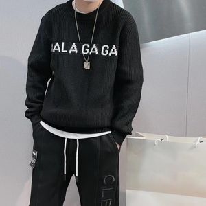 Men Designer Hoodie Fashion Allover Letter Cotton Knitted Sweater Multiple Colour Thick Warm Knitwear Fashion Streetwear Pullover