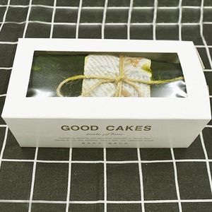 Present Wrap 10st/Set Cake Storage Box Swiss Roll Packaging Baking Donut Package for Wedding Party