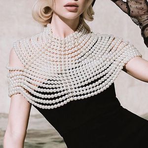 Wraps Wedding Jacket For Bride Women Cap Sleeves Luxury Pearls Beaded Bolero Neckline