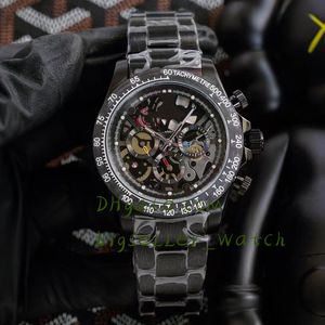 メンズオートマチックメカニカルウォッチ40mmデザイナークラシックオールステンレス鋼の時計折りたたみバックルサファイア防水時計輝かしいモントレデフクル