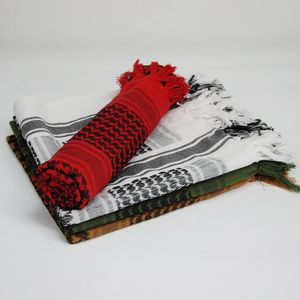 Sjaals 100 katoenen shemagh verdikken multifunctionele tactische sjaal man Arabische keffiyeh wrap bandana palestina islamitische militaire sjaals 221011