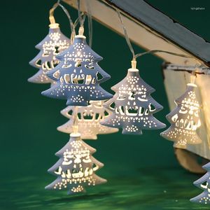 Strings Battery LED Christmas Tree Light String Shopping Mall Window Decor Year Xmas Festival Hanging Lamps