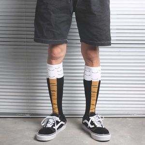 Skarpetki męskie upuść Ship Crew Socks Fashion Mid Knee Fun Kurczak Chook Kurek Kurek Kogoster Drumstick Stopa nogi stóp pazur tn harajuku t221011