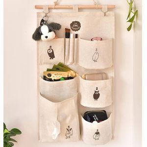 Storage Boxes Saving Space Pockets Home Wall Hanging Organizer Toys Paper Tissues Glasses Bedroom Bathroom Container