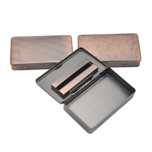 smoke shop Stainless Steel Metal Cigarette Case smoking accessories Tobacco Box Crush Proof Chrome Emboss Tobacco Cases