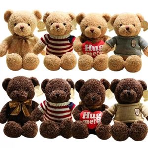 Teddy Bear Peluş Bebek Oyuncaklar 30 cm sevimli yumuşak oyun arkadaşı yatıştırma pp pamuklu çocuk oyuncak sevgililer günü Noel hediyesi zm1012