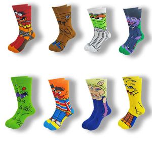 Herrensocken Herbst und Winter Herren- und Damensocken Cartoon-Filmfiguren Lustiger Roman Street-Style Hochwertige Mittelrohrsocken T221011