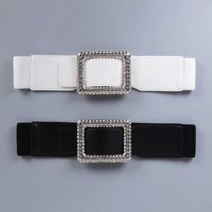 Cinture di alta qualità moda donna strass corsetto elastico cintura larga abito camicia decorazione cinture per le donne designer di lusso marca T221012