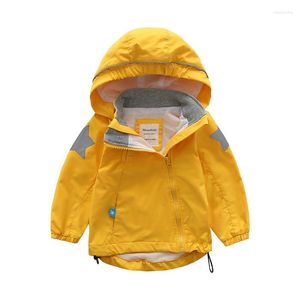 Jackor 2022 Spring Autumn Children Children Coats Baby Boys Girls Windproof Waterproof Double-Deck