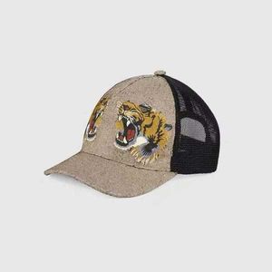 Design tigre animal chapéu cobra marca masculina boné de beisebol ajustável boné de malha de golfe pequena abelha padrão animal moda caminhadas chapéu