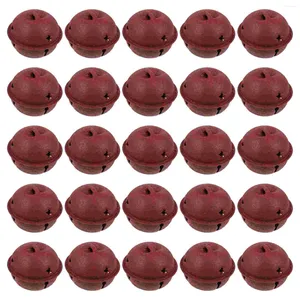 Party Supplies Bells Christmas Jingle Mini Rusty Vintage Metal Craft Dark Red Small Iron Exquisite Ornament Xmas Decors