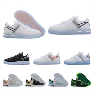 Air Sports Sneaker Shoes Running Roller Tennis Runner Basketball Training Walking Forces 1 Second-Layer Cowhide Högkvalitativa skor Kvinnor Män Euro 36-46 AF10613