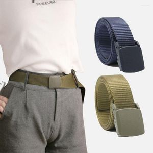 Belts Canvas Belt Plastic Buckle Hypoallergenic Nylon Quick-drying Lightweight Outdoor Sports Leisure Unisex