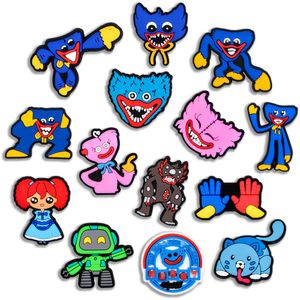 Akcesoria części butów Gra Jibitz Charms Horror for Pvc Cute Pins Kobiety mężczyzn Clog Dekoracje