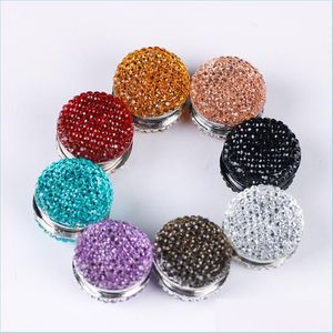 Pins Brooches 12 Pcs Pack Of Muslim Mti-Use Rhinestone Magnetic Scarf Brooch Round Hijab Pins Kit Safety Jewelry 713 T2 Drop Deliver Dhdcj