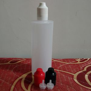 Barnsäkra manipuleringslock E Juice Bottle 120 ml PE -plastdroppsbehållare