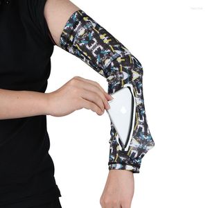 Knieschützer, Unisex, Sonnenschutz, Armband, Handgelenktasche, Armärmel, kurz, wärmer für Handy, Stretch, Anti-Sonne, Laufen, Reiten