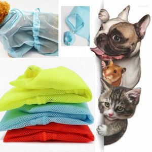 Dog Car Seat Covers 2022 Pet Cat Grooming Bag Nails Cutting Washing Bathing Scratching Protector Mesh