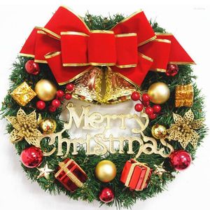 Christmas Decorations Elegant Red Dcor Wreath Champagne Gold Window Door Wall Ornament Home Halloween Ornaments