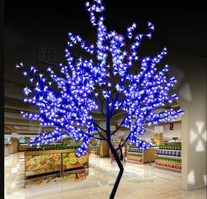 LED CHERRY JULDORDELSER Blossom Tree Light 864pcs LED -glödlampor 1,8 m höjd 110/220VAC Sju färger för alternativ Regntät utomhusanvändningsfall