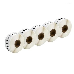 Embrulho de presente 5 rolo para dymo 11352 rótulos de papel térmico 25mmx54mm Rótulo 450 Duo Twin Turbo 4xl Impressora