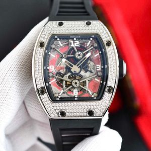 Watch Men's Personality Trend Hollowed Out Square Large Dial Fashion Leisure Waterproof Mechanical