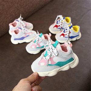 First Walkers Autumn Baby Girl Boy Toddler Shoes Infant Casual Running Shoes Soft Bottom Comfortable Stitching Color Children Sneaker 221011